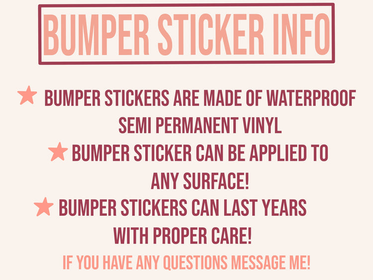 Band Member Bumper Sticker
