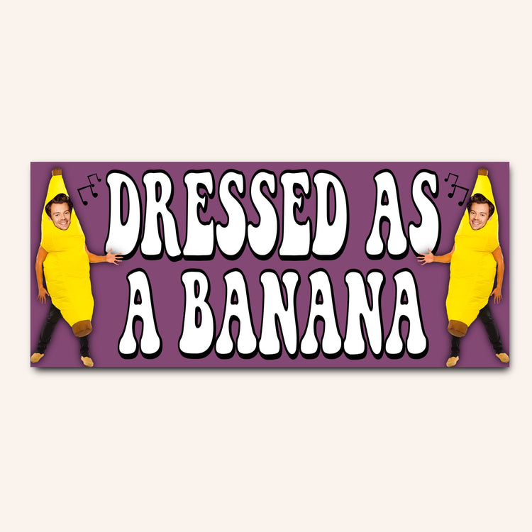 HS Dressed as a banana Bumper Sticker