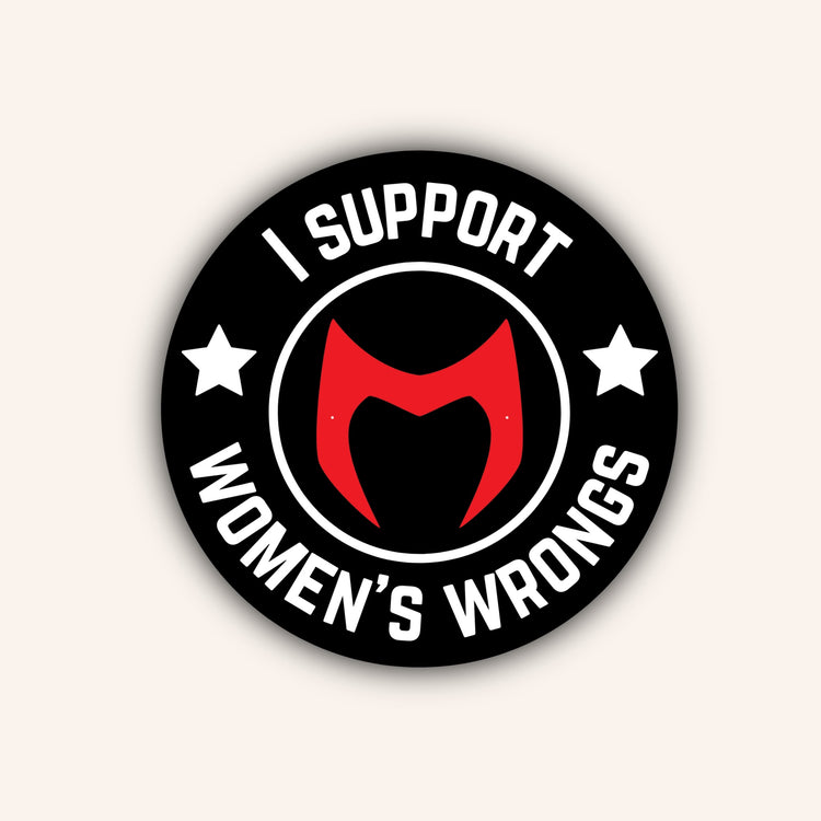 Women's wrongs Circle Bumper Sticker