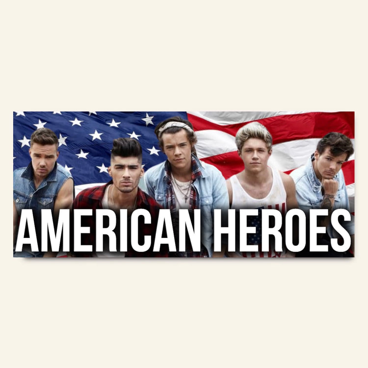 American Heroes Bumper sticker